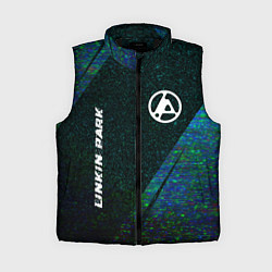 Женский жилет Linkin Park 2024 glitch blue