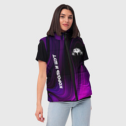 Женский жилет Король и Шут violet plasma, цвет: 3D-черный — фото 2