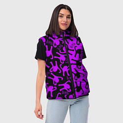 Женский жилет Ъуъ съука mem pattern, цвет: 3D-светло-серый — фото 2