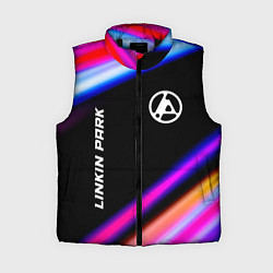 Женский жилет Linkin Park 2024 neon rock lights, цвет: 3D-черный