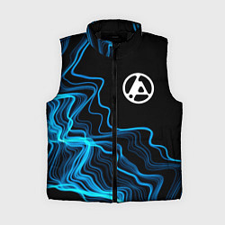 Женский жилет Linkin Park 2024 sound wave, цвет: 3D-черный