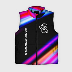Женский жилет Stumble Guys speed game lights, цвет: 3D-черный