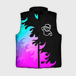 Женский жилет Stumble Guys взрыв частиц, цвет: 3D-черный