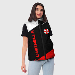Женский жилет Umbrella corporation - resident evil, цвет: 3D-красный — фото 2