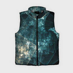 Женский жилет Абстрактный космос геометрия, цвет: 3D-светло-серый