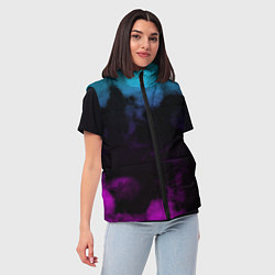 Женский жилет Градиент - дым, цвет: 3D-черный — фото 2