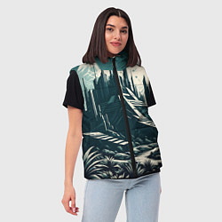 Женский жилет Фантастика город, цвет: 3D-красный — фото 2