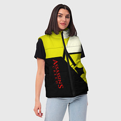 Женский жилет Assassins Creed geometry logo, цвет: 3D-красный — фото 2