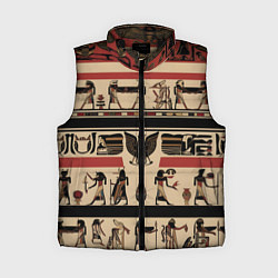 Женский жилет Египет орнамент, цвет: 3D-черный