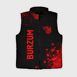 Женский жилет Burzum - red gradient вертикально