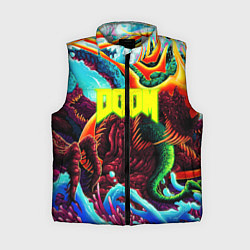 Женский жилет Doom monster mars, цвет: 3D-светло-серый
