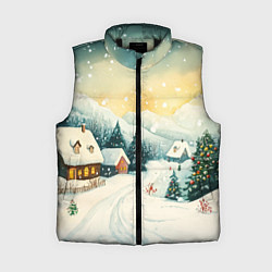 Женский жилет Праздничная деревушка