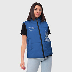 Женский жилет Сургут - северное сияние, цвет: 3D-светло-серый — фото 2