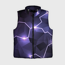 Женский жилет Молниеносная геометрия с подсветкой, цвет: 3D-светло-серый
