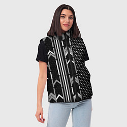 Женский жилет Закулисье чёрно-белое, цвет: 3D-черный — фото 2