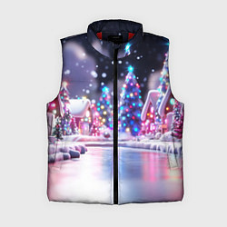 Женский жилет Новогоднее настроение фонариков