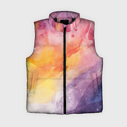 Женский жилет Краски акварели, цвет: 3D-черный