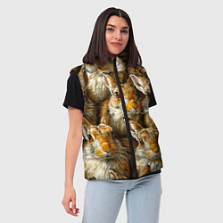 Женский жилет Зайцы, цвет: 3D-светло-серый — фото 2