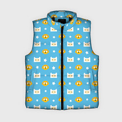 Женский жилет Время приключений паттерн, цвет: 3D-черный