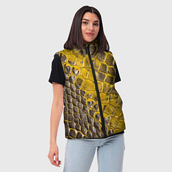 Женский жилет Красивая кожа змеи, цвет: 3D-светло-серый — фото 2