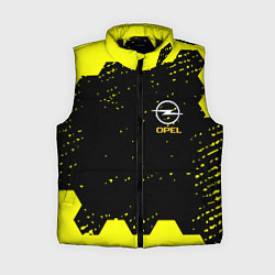 Женский жилет Opel auto hexagon steel, цвет: 3D-черный