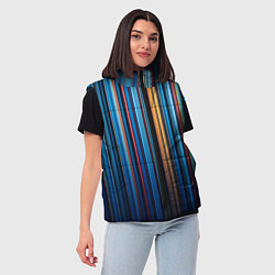 Женский жилет Композиция из вертикальных линий, цвет: 3D-светло-серый — фото 2