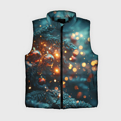 Женский жилет Елочные шары и боке