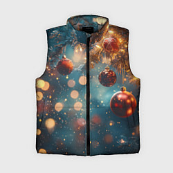 Женский жилет Новый год боке стиль