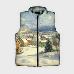 Женский жилет Дух рождества, цвет: 3D-черный