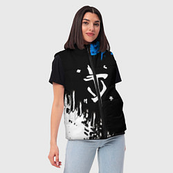 Женский жилет Doom краски лого текстура, цвет: 3D-красный — фото 2