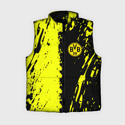 Женский жилет Borussia краски текстура, цвет: 3D-черный
