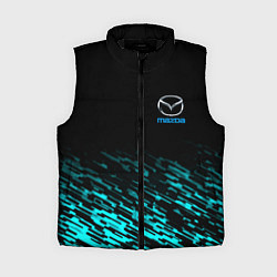Женский жилет Mazda голубые краски, цвет: 3D-черный