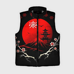 Женский жилет Japan red black nature