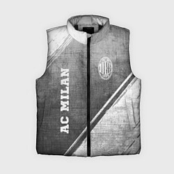 Женский жилет AC Milan - grey gradient вертикально