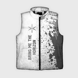 Женский жилет Bring Me the Horizon - white gradient по-вертикали, цвет: 3D-черный