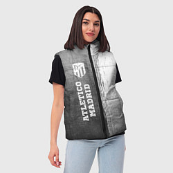 Женский жилет Atletico Madrid - grey gradient по-вертикали, цвет: 3D-черный — фото 2