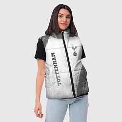 Женский жилет Tottenham - white gradient вертикально, цвет: 3D-черный — фото 2
