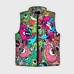 Женский жилет Color doodle monsters