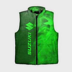 Женский жилет Suzuki - green gradient по-вертикали, цвет: 3D-черный