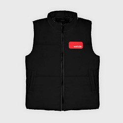 Женский жилет Punk dragonfly with paint strokes, цвет: 3D-черный