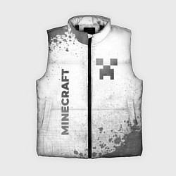 Женский жилет Minecraft - white gradient вертикально, цвет: 3D-черный