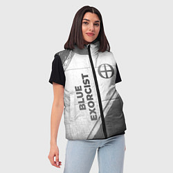 Женский жилет Blue Exorcist - white gradient вертикально, цвет: 3D-черный — фото 2