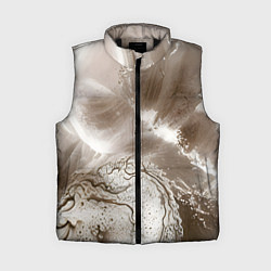 Женский жилет Песок и вода, цвет: 3D-черный