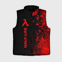Женский жилет Half-Life - red gradient по-вертикали, цвет: 3D-черный