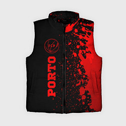 Женский жилет Porto - red gradient по-вертикали, цвет: 3D-черный