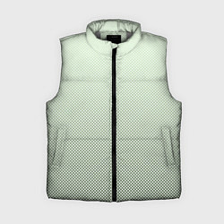 Женский жилет Бледный зелёный градиент текстура, цвет: 3D-светло-серый
