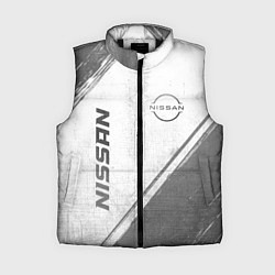 Женский жилет Nissan - white gradient вертикально