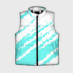 Женский жилет The color is light blue and white, цвет: 3D-черный