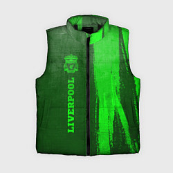 Женский жилет Liverpool - green gradient по-вертикали, цвет: 3D-черный