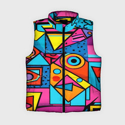 Женский жилет Кислая геометрия, цвет: 3D-черный